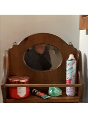 SALE!! Mirrored shelf. Handmade.     3